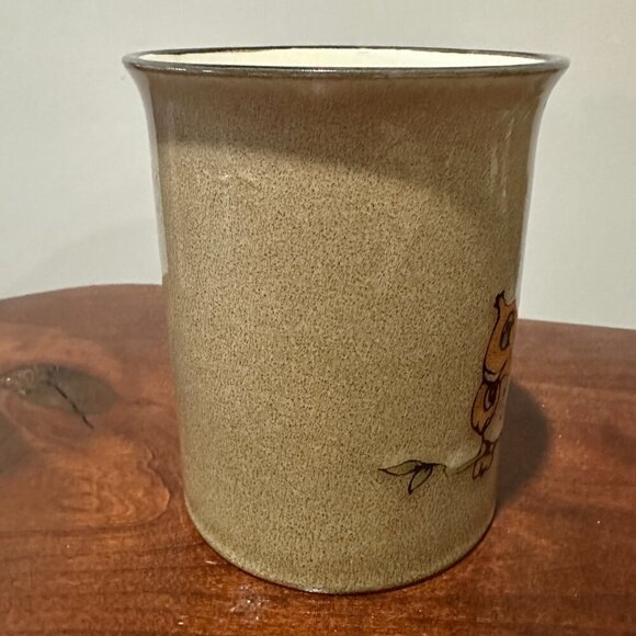 Pier 1 Owl Buddy Stoneware Coffee Mug Brown 16 oz Cup Twee Cottagecore Gift - Picture 3 of 11